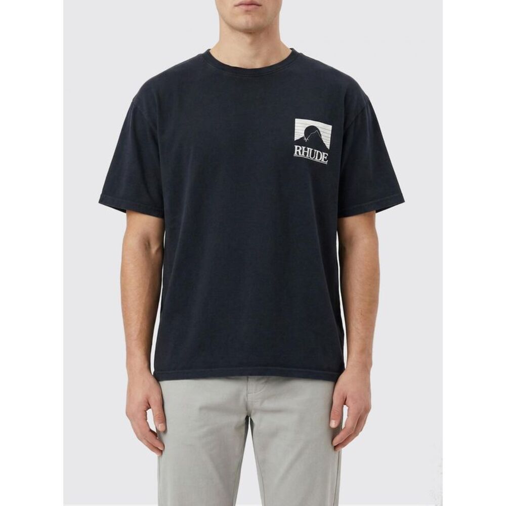 Rhude Men Printed Cotton T-Shirt Rhude